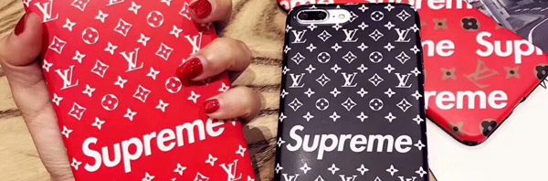 Supreme x LV Case For iPhone 8/7/6/Plus Cover Coque