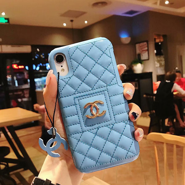 leather chanel iphone x xs xr xs max 6 6s 7 8 plus case