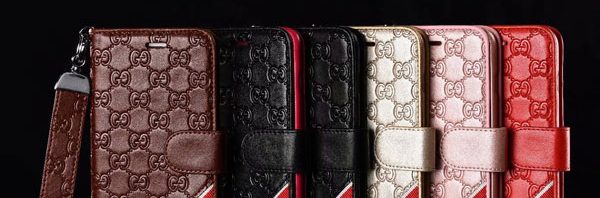 Embossed wallet gucci iphone x xs xr xs max 6 6s 7 8 plus case cover