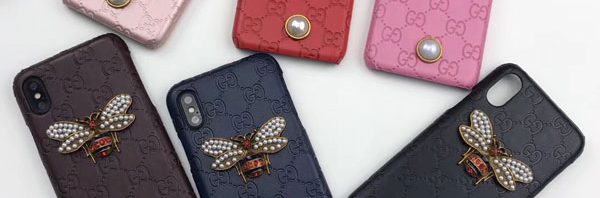 Bee pearl gucci iphone x xs xr xs max 6 6s 7 8 plus case cover