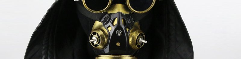 Halloween Gothic Steampunk Gas Mask respirator for sale
