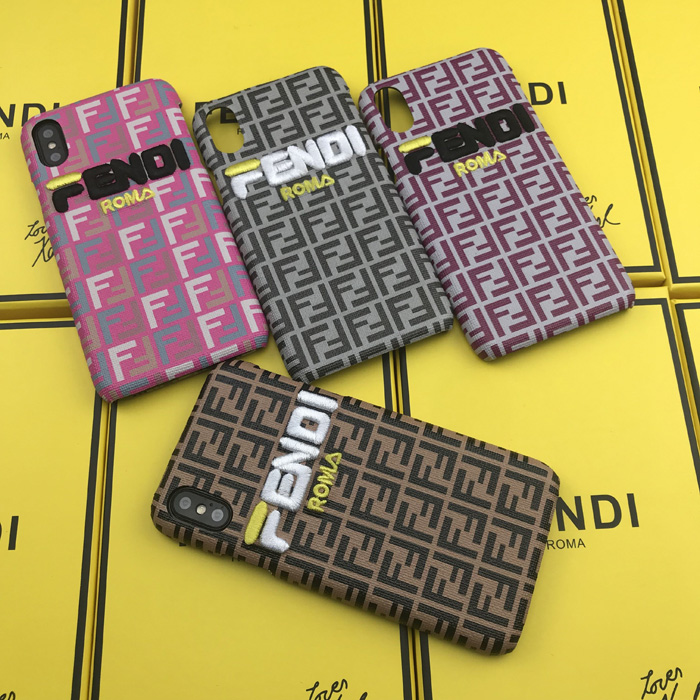 Fendi Embroidery Case For iPhone XS iPhone 6 7 8 Plus Xr Xs Max