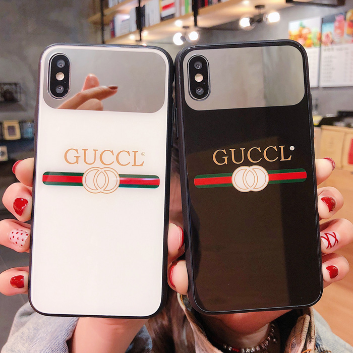 Gucci Glass Mirror Phone Case For iPhone XS Max iPhone 6 7 8 Plus Xr X Xs Max