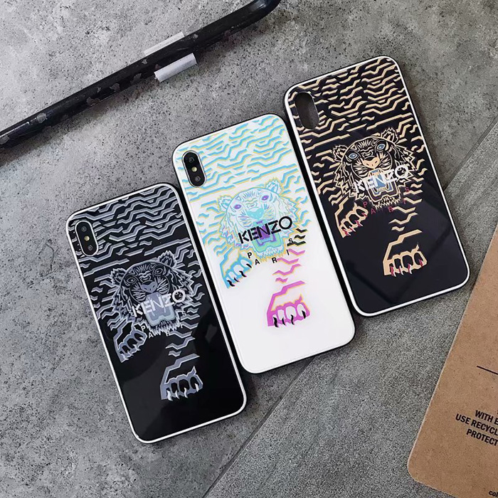 Kenzo Glass Tiger Phone Case For iPhone XS iPhone 6 7 8 Plus Xr X Xs Max