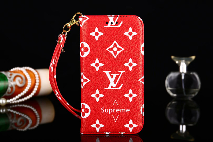 Louis Vuitton Supreme Folio Phone Case For iPhone XS Max iPhone 6 7 8 Plus Xr X Xs Max