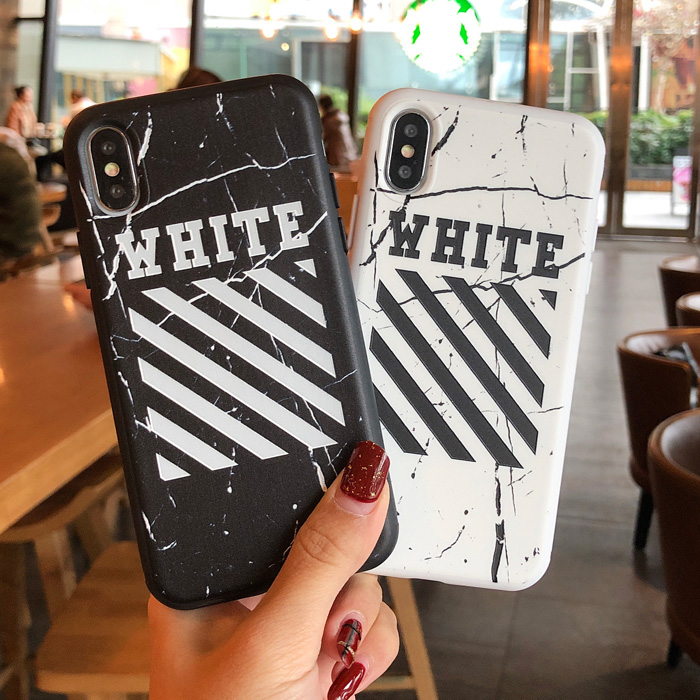 Off White Marble Phone Case For iPhone XS iPhone 6 7 8 Plus Xr X Xs Max