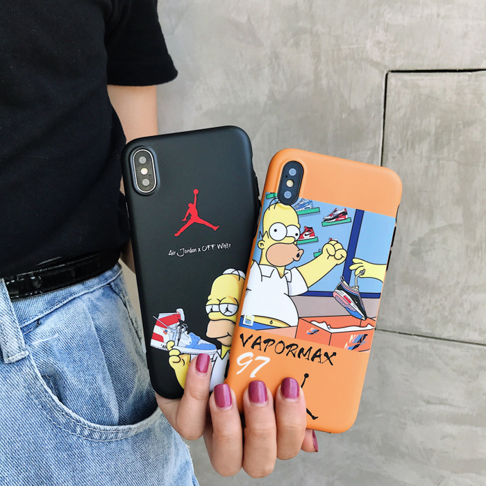 Off White x Simpson IMD Phone Case For iPhone XS iPhone 6 7 8 Plus Xr X Xs Max