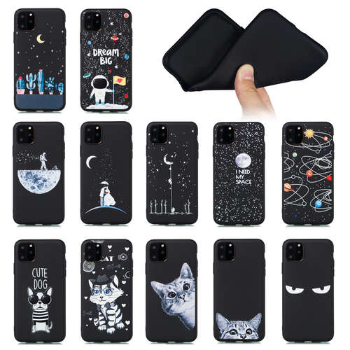 For Apple iphone 5.1 6.1 6.5 Starry cat Case protector tpu back shell