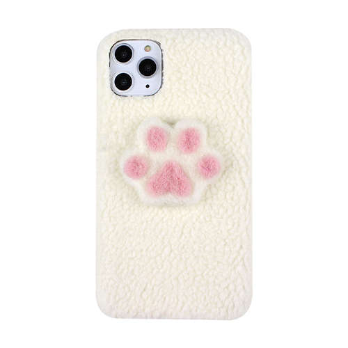 For Apple iphone11Pro Max 5.8 6.1 6.5 Horse Plush Footprints Case