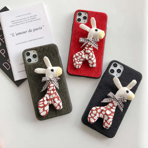 For Apple iphone11Pro Max 5.8 6.1 6.5 Giraffe Plush Phone Case Cover