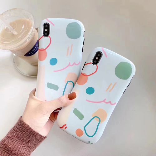 ins Geometric smooth IMD mobile phone case