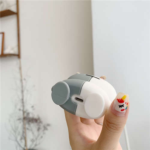 Cartoon gray doll Case for apple AirPods2/1