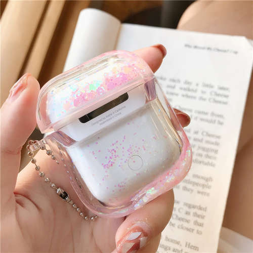 Quicksand transparent hard for Apple AirPods 2/1