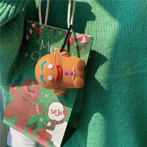 Cartoon Christmas Gingerbread Man Airpods2 for Apple Airpods1