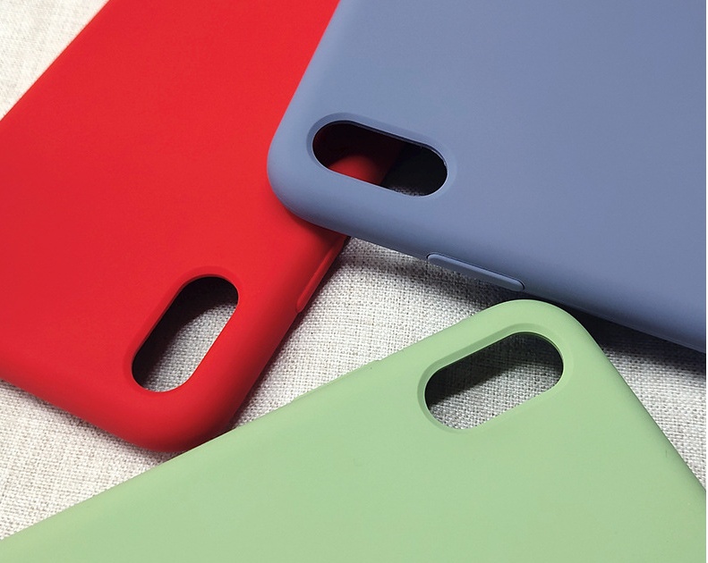 Monochrome all-inclusive liquid silicone mobile phone case
