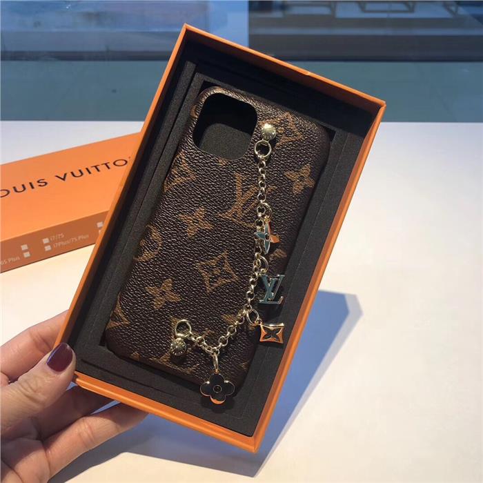 classic louis vuitton iphone xs case cover iphone 11 case chain | Yescase Store