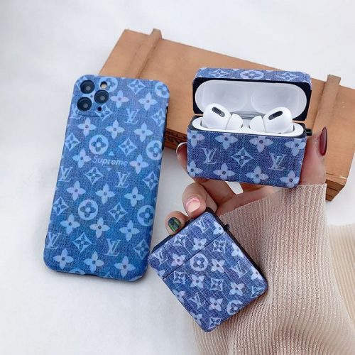 blue lv airpods pro case louis vuitton airpods case amazon | Yescase Store