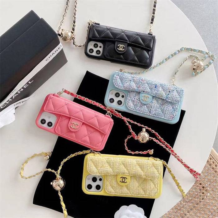 chanel iphone 14 case with chain iphone 13 12 11 case cover