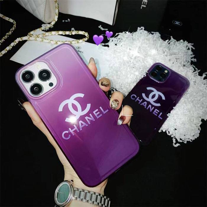 purple chanel iphone 14 case iphone 13 12 11 case cover