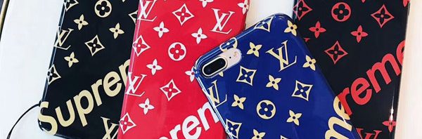 Supreme LV Wristlet Case For iphone x/iphone6/6plus/7/7plus/8/8plus Cover Coque