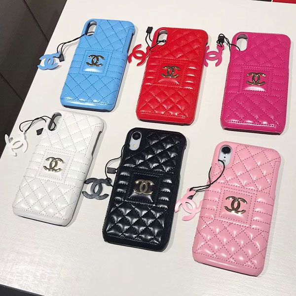 Verrassend leather chanel iphone x xs xr xs max 6 6s 7 8 plus case cover FI-45