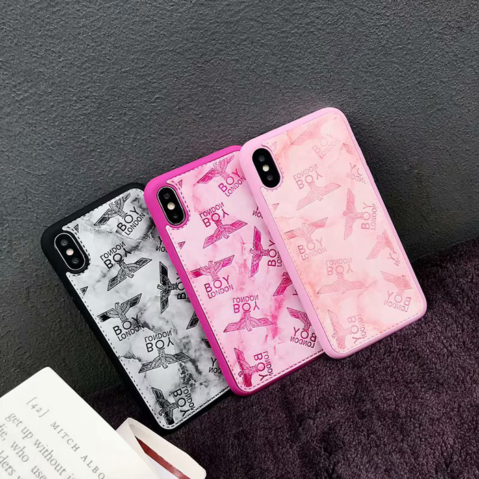 Boy London Marble Phone Case For iPhone 8 Plus iPhone 6 7 8 Plus Xr X Xs Max