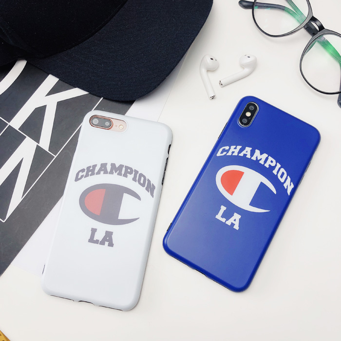 Champion LA Phone Case For iPhone 7 Plus iPhone 6 7 8 Plus Xr X Xs Max