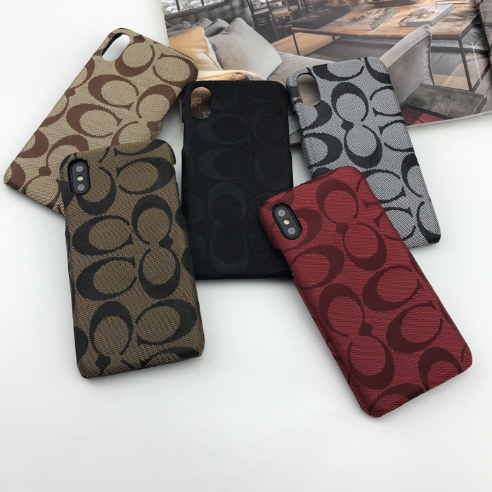 Coach Hearts Cloth Phone Case For iPhone XS iPhone 6 7 8 Plus Xr X Xs Max
