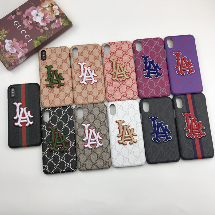 Gucci x Los Angeles Phone Case For iPhone XS Max iPhone 6 7 8 Plus Xr X Xs Max