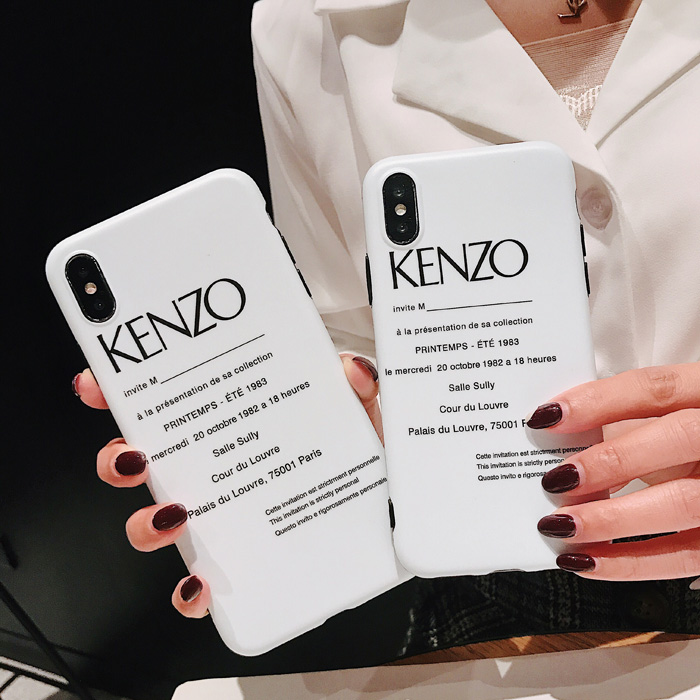 Kenzo Simple Letter Phone Case For iPhone XS Max iPhone 6 7 8 Plus Xr X Xs Max