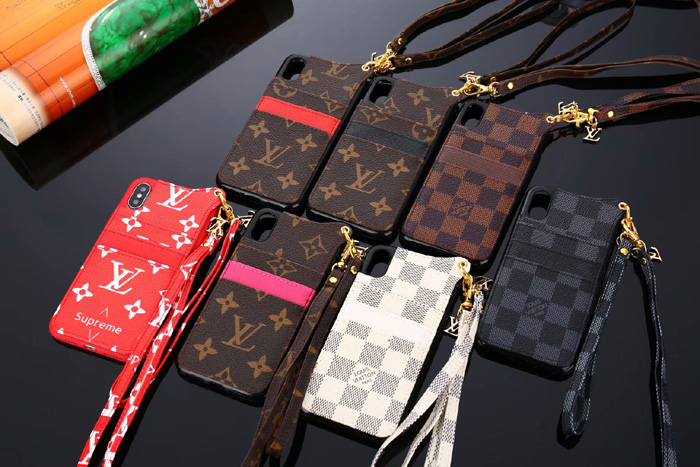 LV Card Lanyard Phone Case For iPhone XS iPhone 6 7 8 Plus Xr X Xs Max