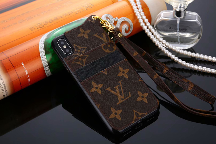 LV Card Lanyard Phone Case For iPhone XS iPhone 6 7 8 Plus Xr X Xs Max ...