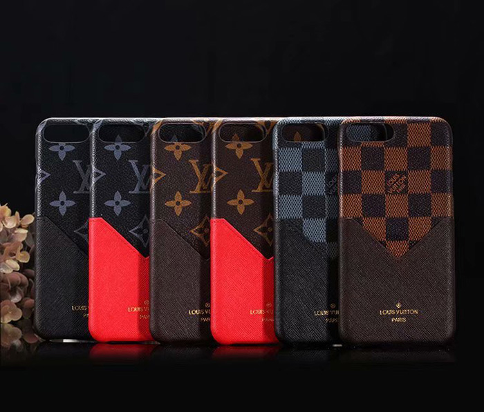 LV Card Bumper Phone Case For iPhone 7 Plus iPhone 6 7 8 Plus Xr X Xs Max