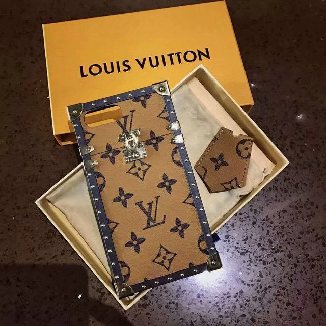 Louis Vuitton Metal Eye Trunk Phone Case For iPhone 8 Plus iPhone 6 7 8 ...