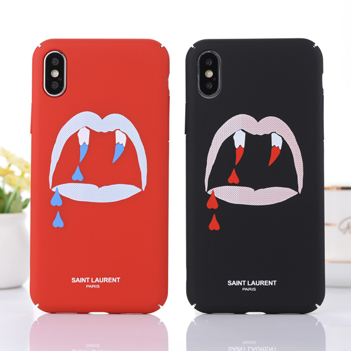 YSL Blood tooth Phone Case For iPhone XS Max iPhone 6 7 8 Plus Xr X Xs Max