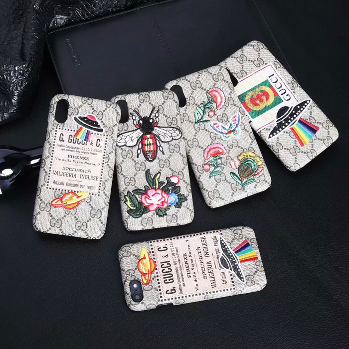 gucci iphone case bee sky embroidery