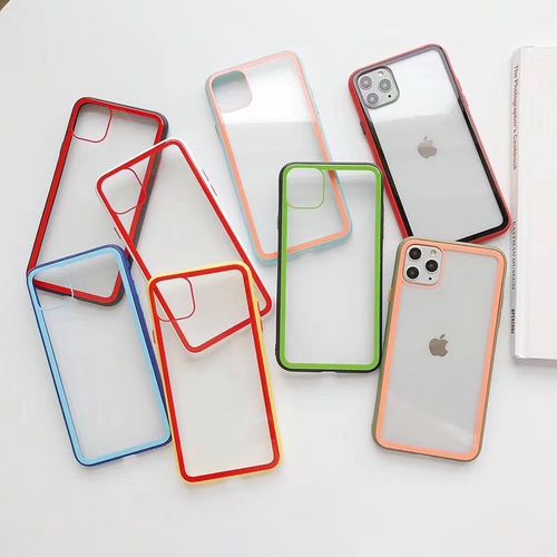 Colorful contrast glass phone case