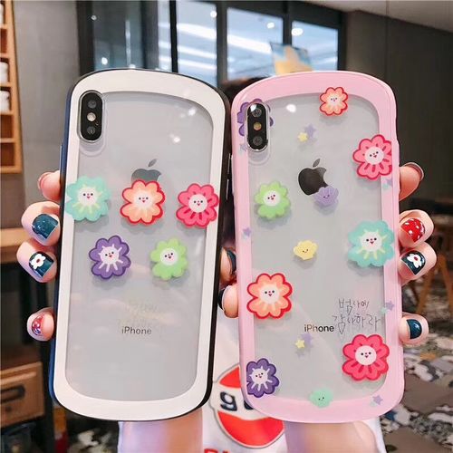 A bunch of flowers Goose-shaped hollow glass phone case