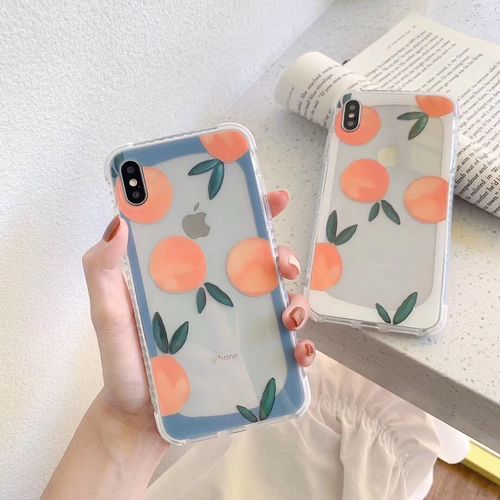 Orange Four Corners Cell Phone Case