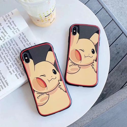 Embossed varnish Pikachu mobile phone case