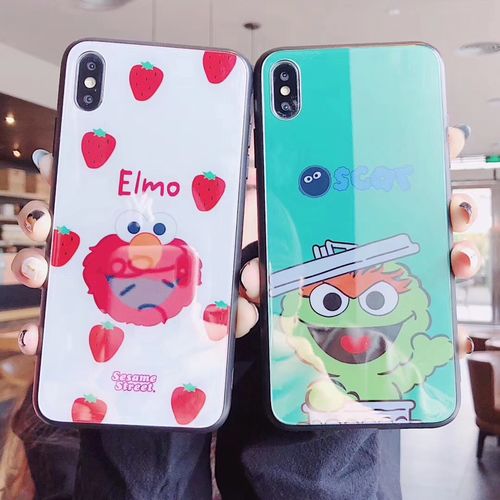 Elmo strawberry happy mirror phone case