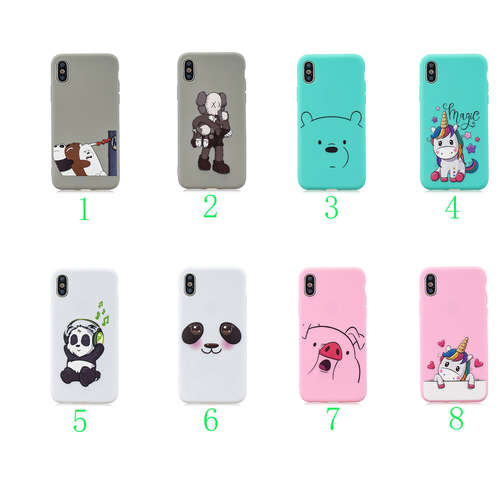 For Apple iphoneX S Max Cartoon TPU Soft Shell Panda Cute Pig Phone Case