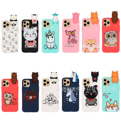 For Apple iphone11Pro Max 5.8 6.1 6.5 Cartoon TPU Case