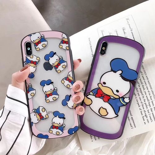Cute Donald Duck Refreshing Goose Shape Hollow Phone Case