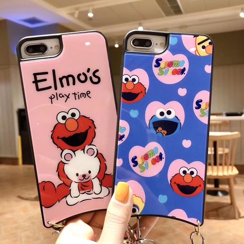 Cartoon play time curved glass TPU phone case