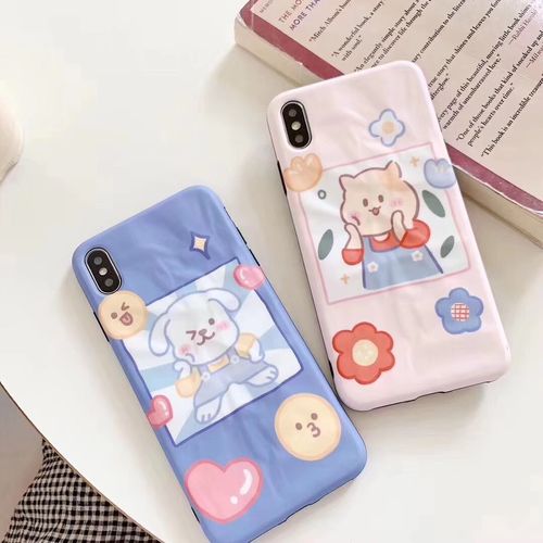 Cartoon animal flower iphone xs max phone case