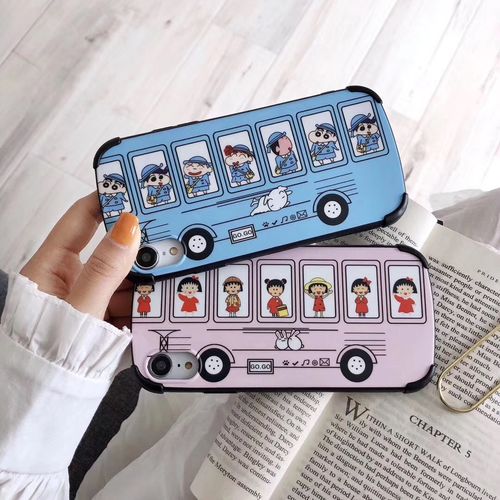 Xiaoxin Bus Maruko Bus Curved Four Corners Anti-fall Mobile Shell