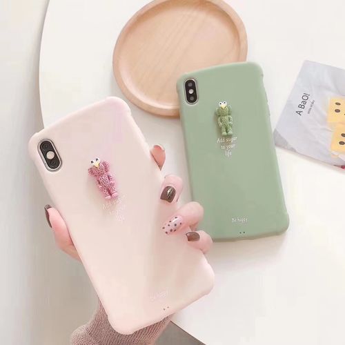 Macaron color stereo phone case