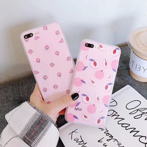 Pink Peach Apple Phone Case