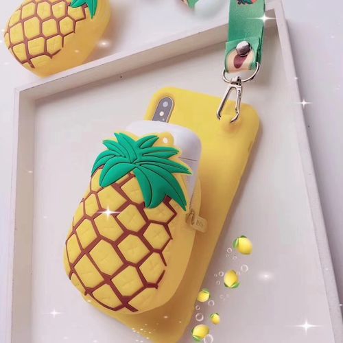 Fruit pineapple strawberry avocado mobile phone shell